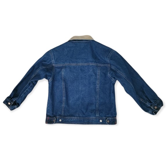 Gymboree Jean Jacket Tan Corduroy Collar Size 6 - Picture 2 of 7